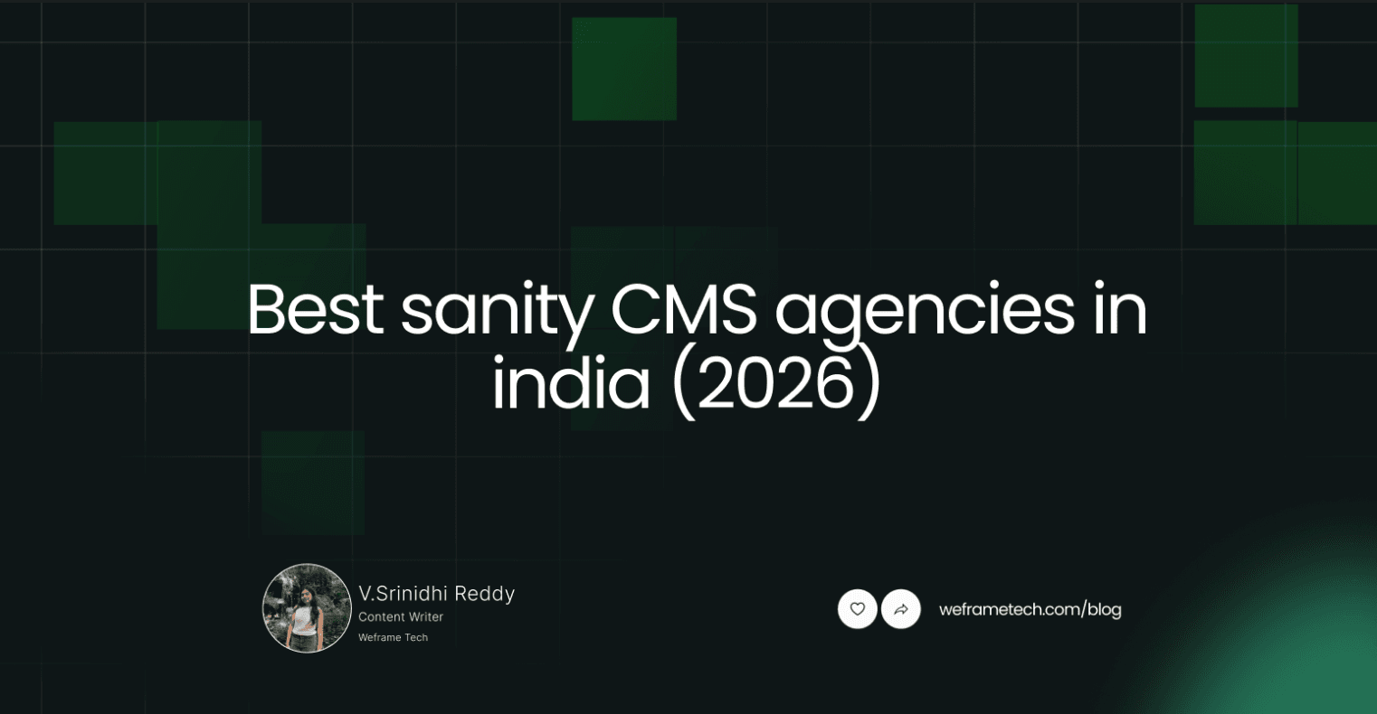 Best sanity CMS agencies in india (2026)
