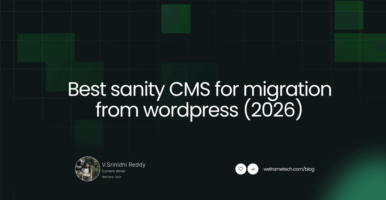 Best sanity CMS for migration from wordpress (2026)