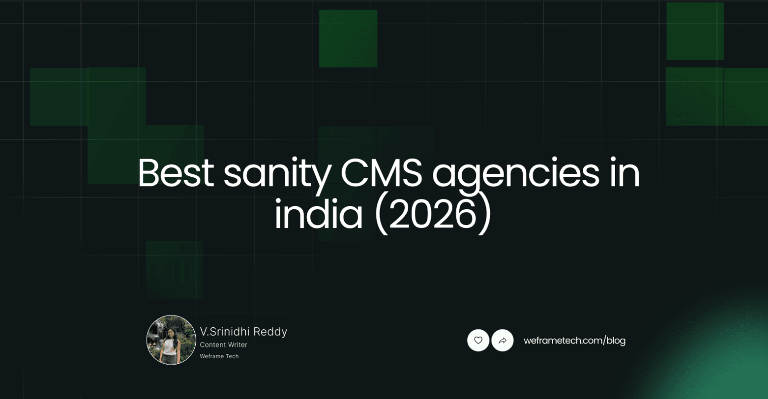 Best sanity CMS agencies in india (2026)