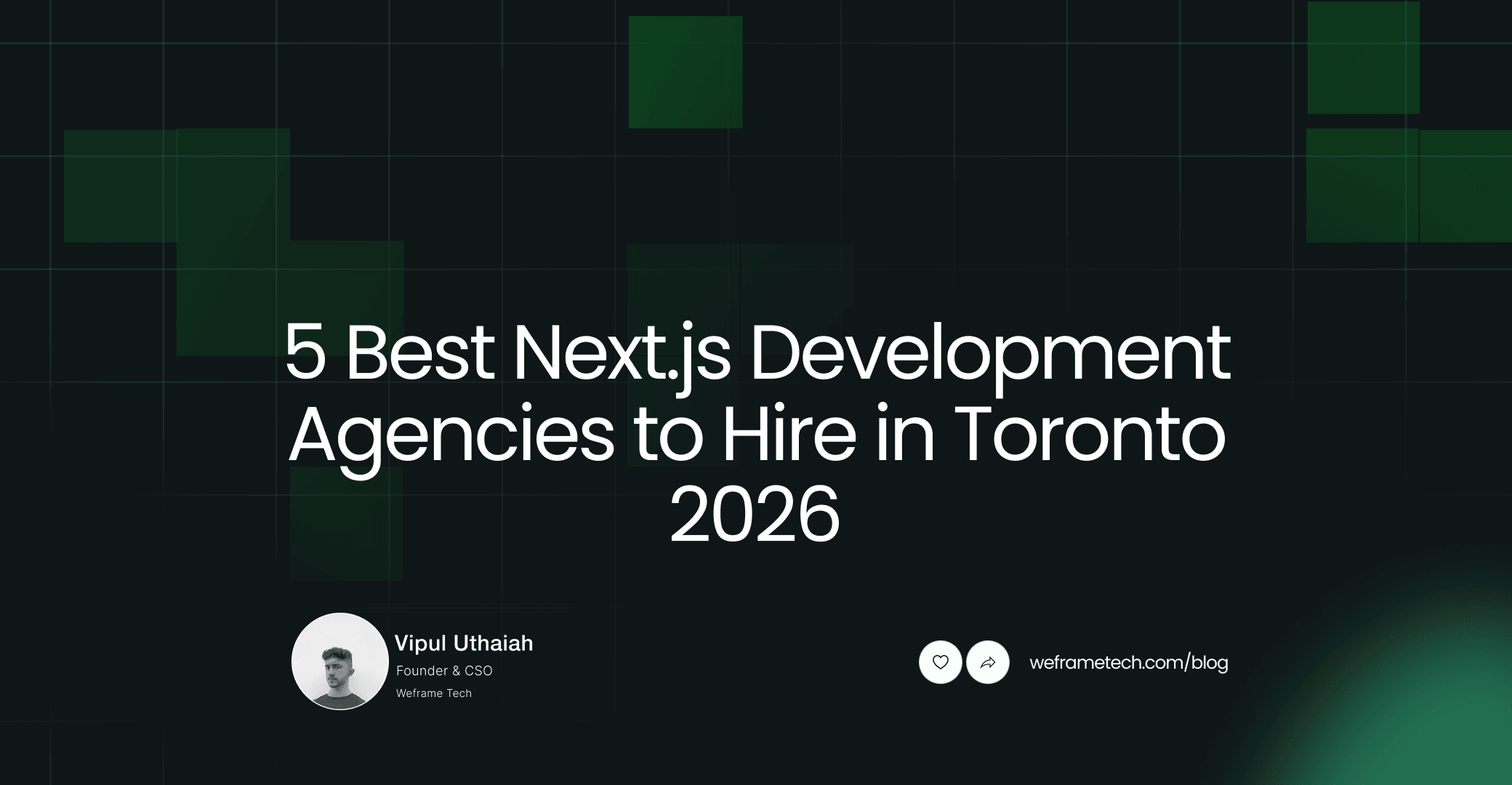 5 Next.js Development Agencies  in Toronto for High-Growth Teams in 2026